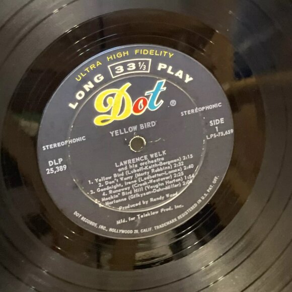 Lawrence Welk Yellow Bird (Vinyl, 1961) Dot Records DLP 25389 Good LP Record - Picture 7 of 12